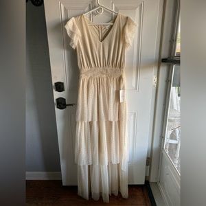 Böhme- Lillie Mesh Dress - M / Ivory